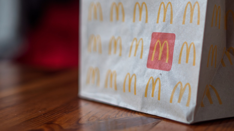 McDonald's takeout bag