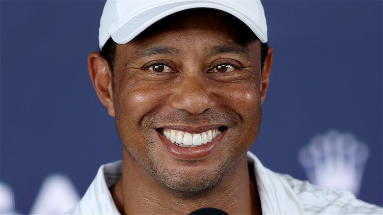 Tiger Woods Smiling