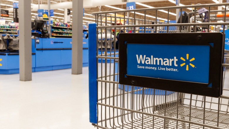 An empty Walmart store