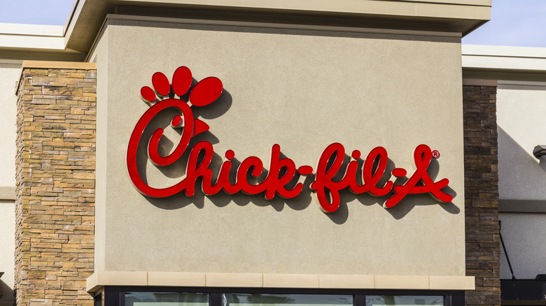 Outside of a Chick-Fil-A