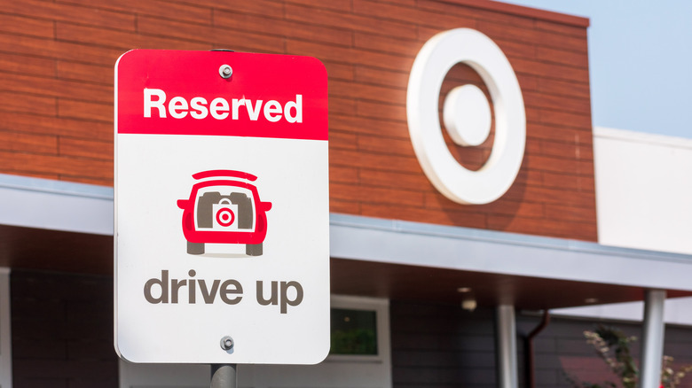 Target Drive Up sign