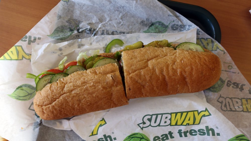 A Subway sandwich 