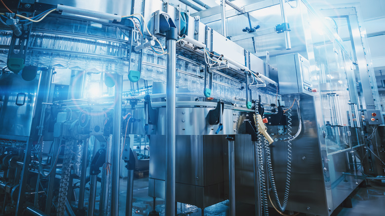 Bottling factory machines