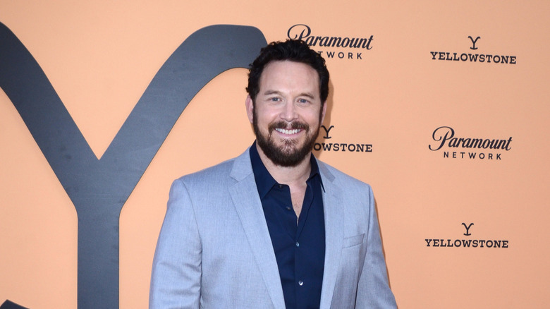 Cole Hauser on the red carpet at the Season 2 premiere of "Yellowstone"