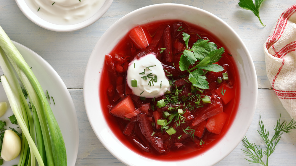 bowl of borscht