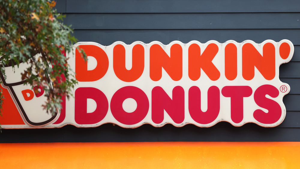 Dunkin' Donuts storefront sign