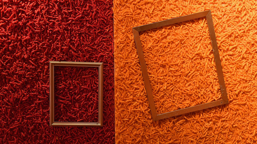 Cheetos museum display frames