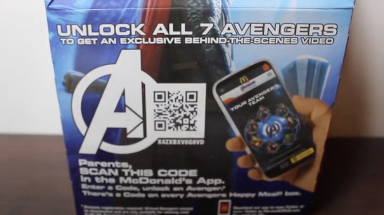 Avengers Happy Meal with QR code