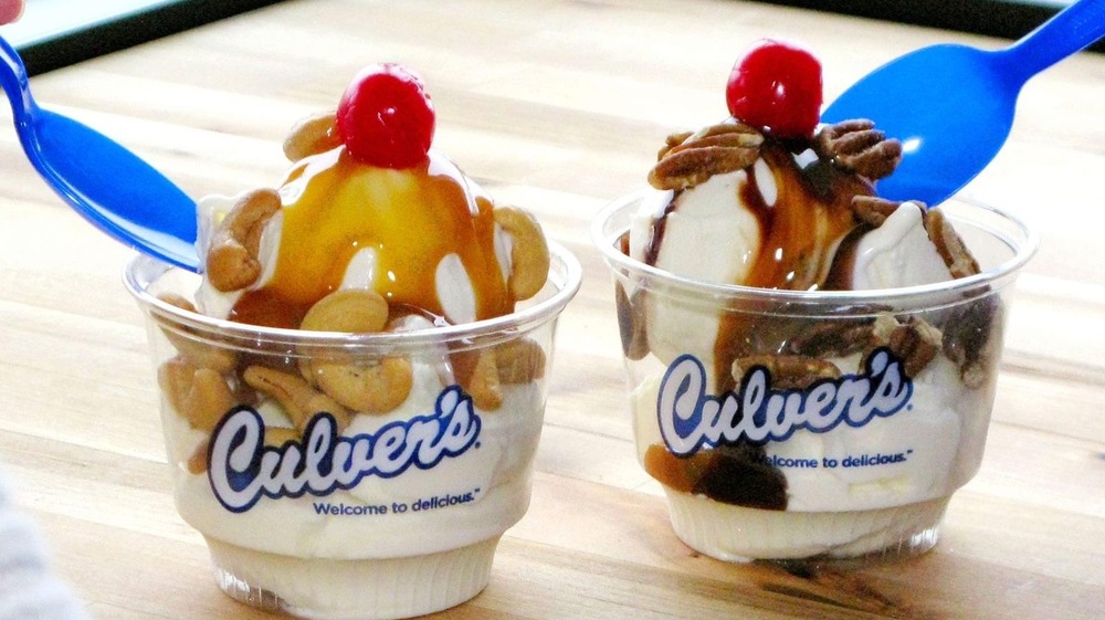 Culver's custard with sauce