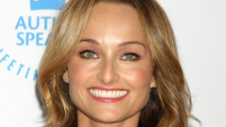 Giada De Laurentiis in pink lip gloss