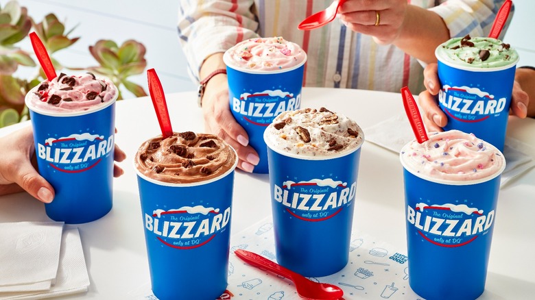 Assorted Dairy Queen's Summer Blizzards