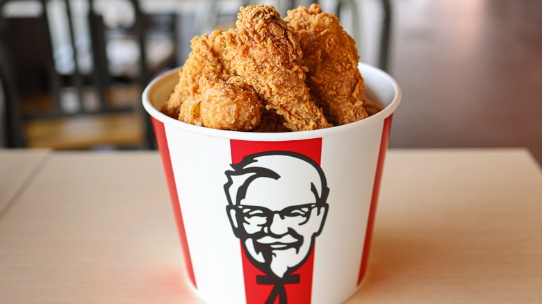 KFC fried chicken bucket