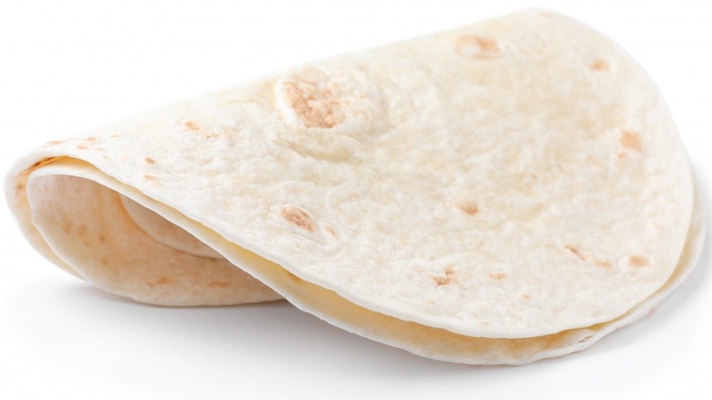 flour tortilla close-up