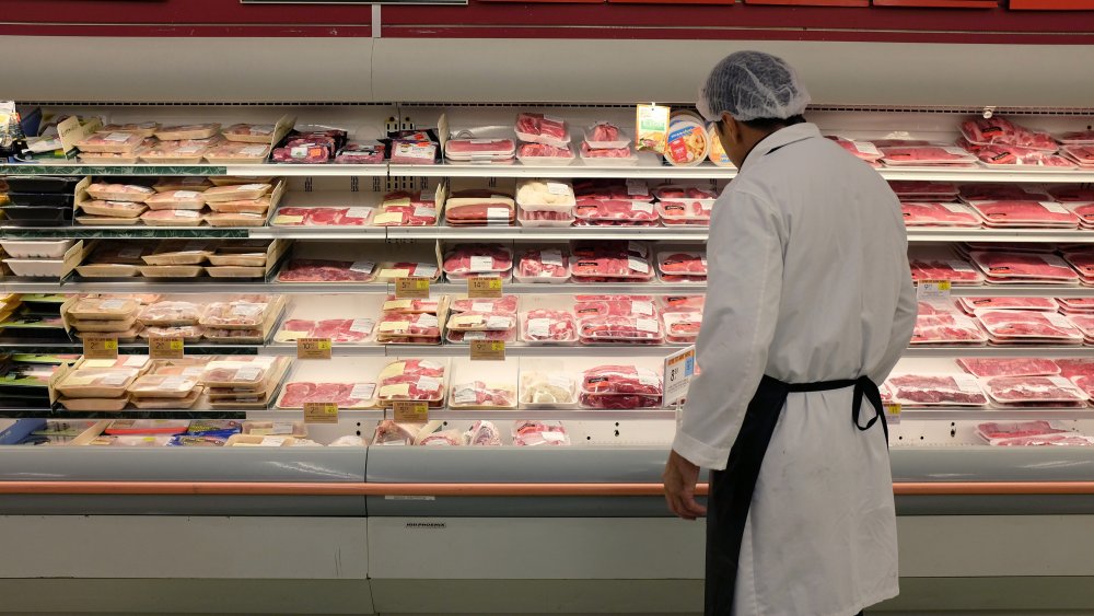 meat at grocery store