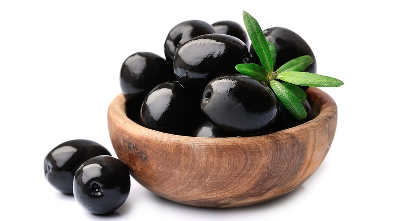 Bowl of fresh olives