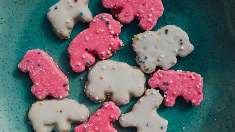 Frosted animal cookies