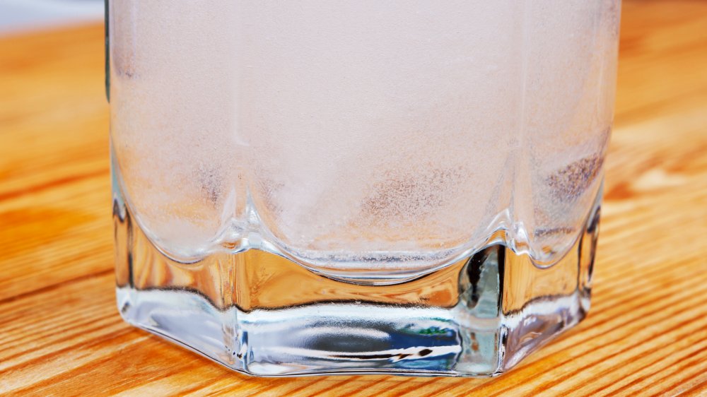 Alka-Seltzer in a glass of water