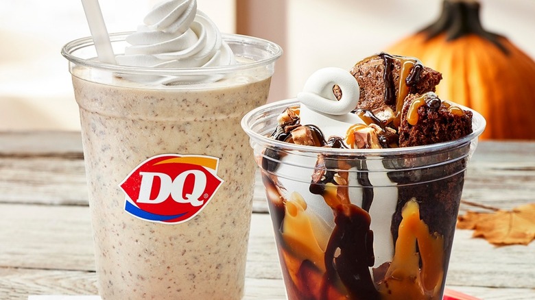 Dairy Queen shakes and sundae