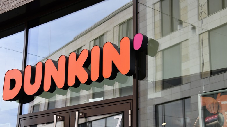 Dunkin sign