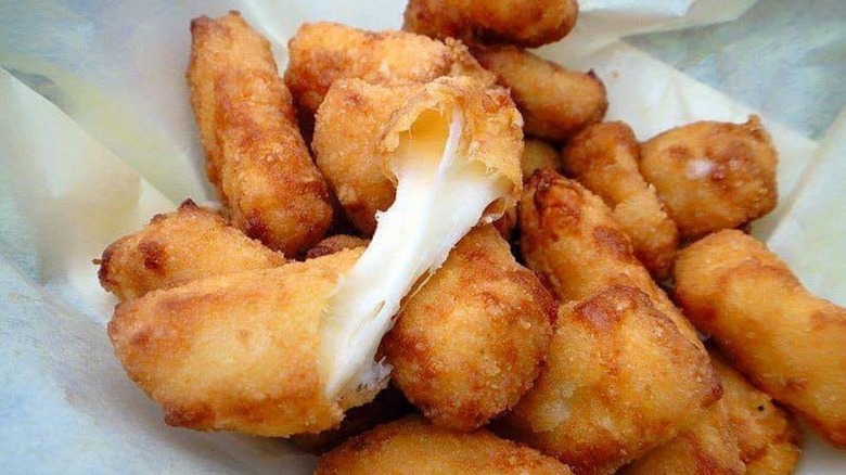 Pile of A&W cheese curds