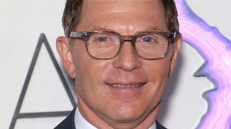 close up of bobby flay's face