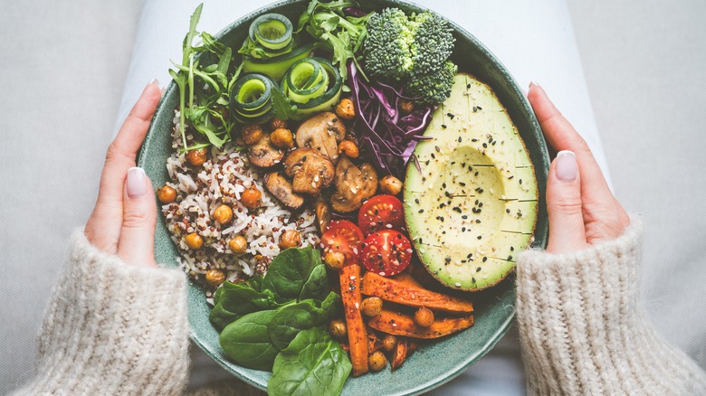 plate loaded with delicious food