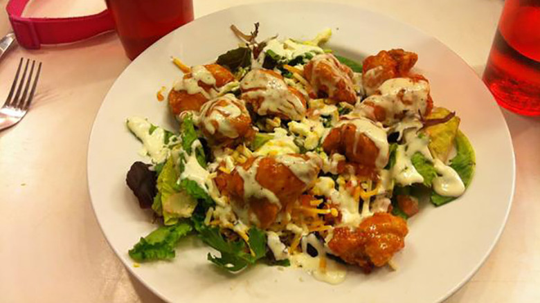fried chicken salad