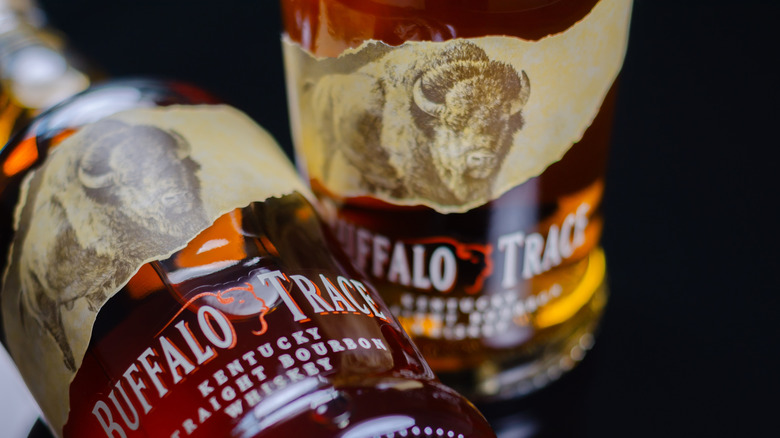 Two bottles of Buffalo Trace