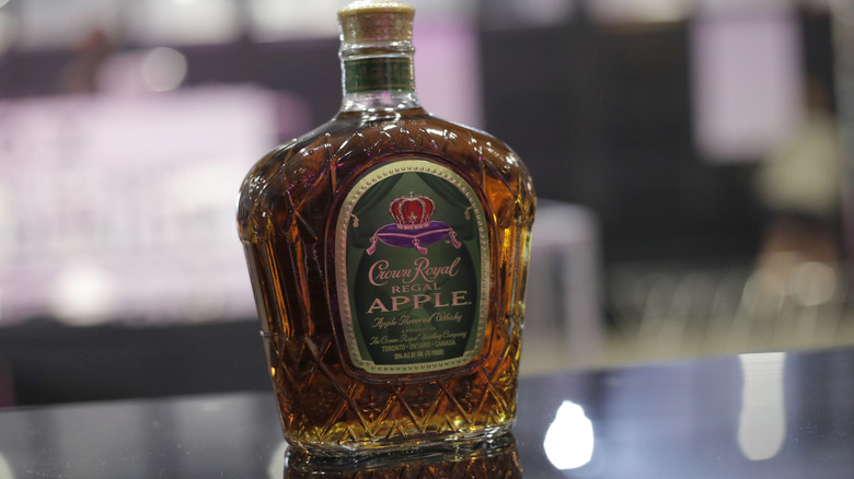 Bottle of Crown Royal whisky