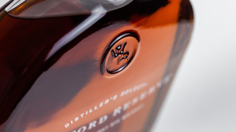 Angled bottle of Woodford Reserve