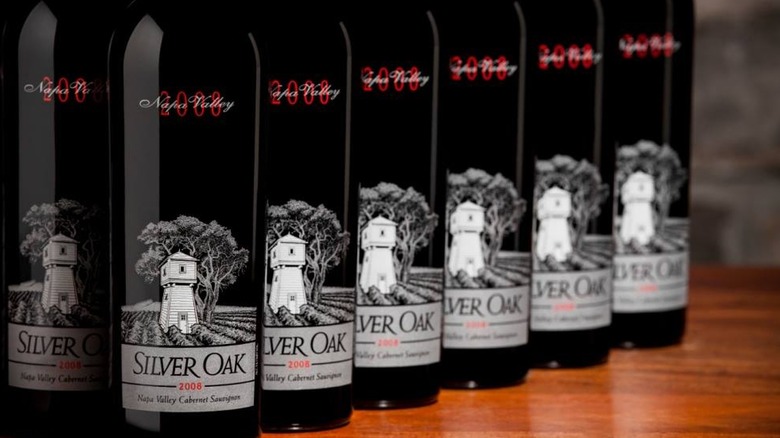Bottles of Napa Valley Silver Oak