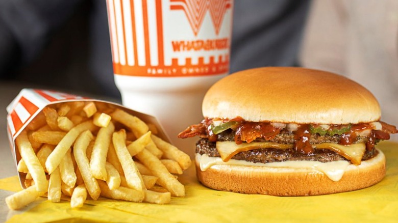 Whataburger burger and fries