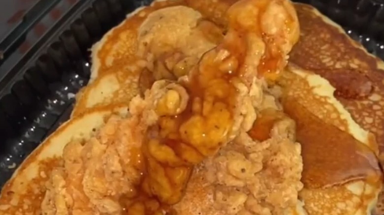 chicken and pancakes