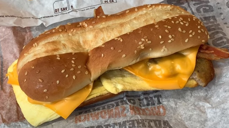 Burger King's Enormous Omelette Sandwich