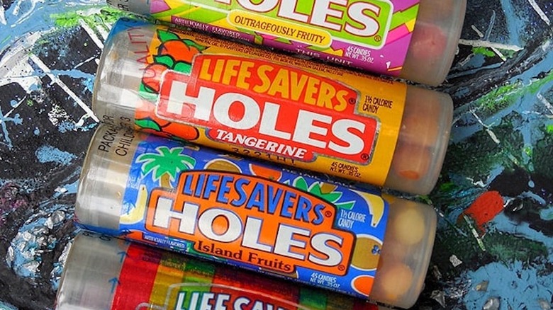 packages of Life Savers Holes