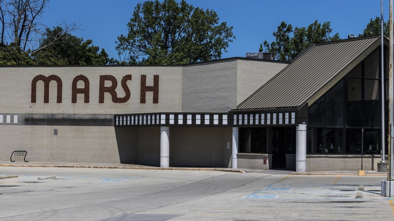 Empty Marsh Supermarket building