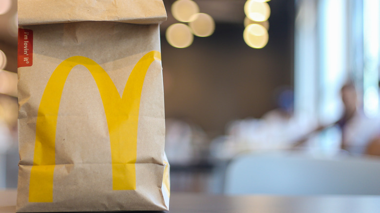 A paper McDonald's bag