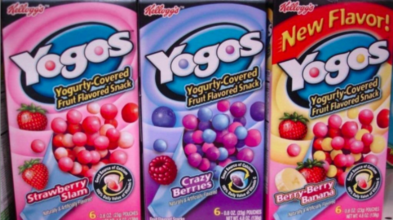 Three boxes of Yogos