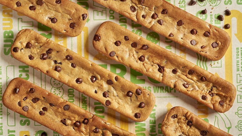 Subway footlong chocolate chip cookies