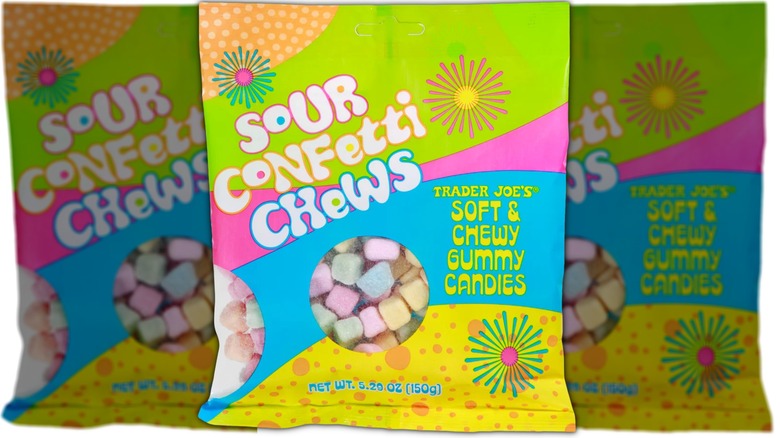 Bag of sour candy gummies.