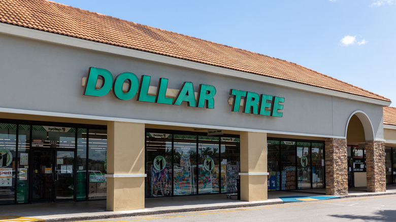 Exterior of Dollar Tree store