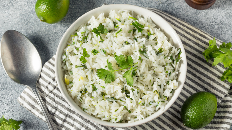 bowl of cilantro lime rice