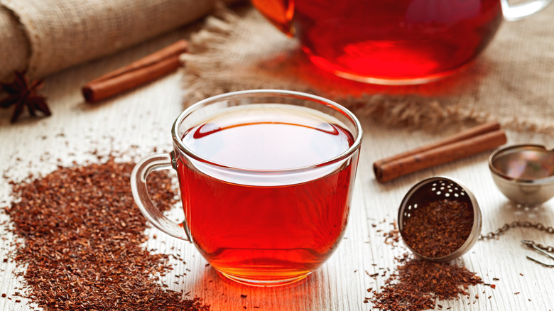 a cup of rooibos tea