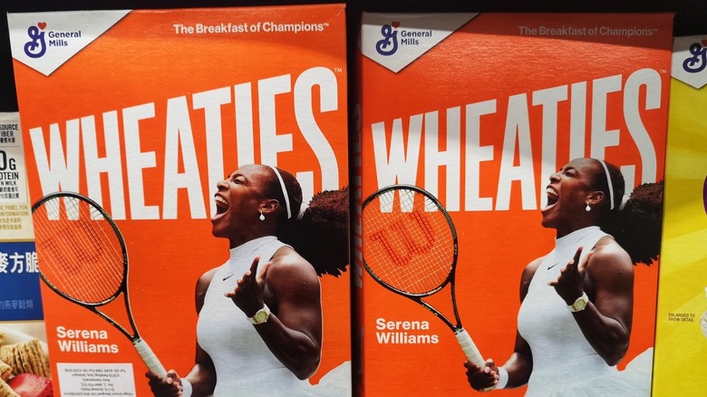 Wheaties box with Serena Williams