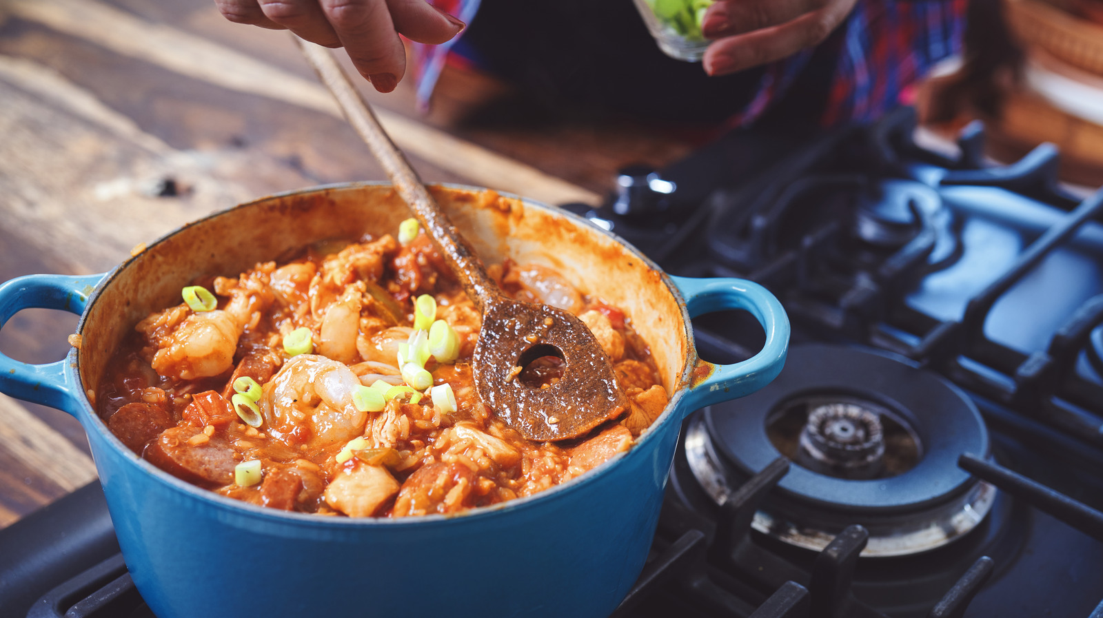 Cook gumbo slowly to develop more flavor