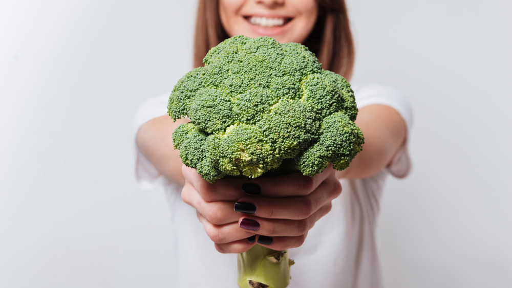 happy to eat broccoli