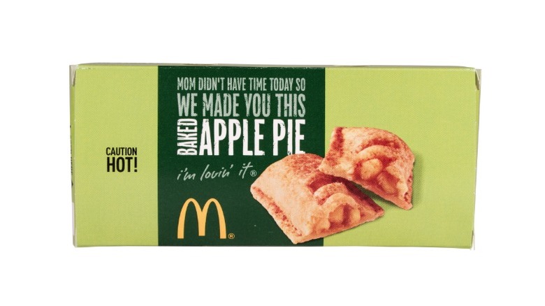 Boxed McDonald's baked apple pie
