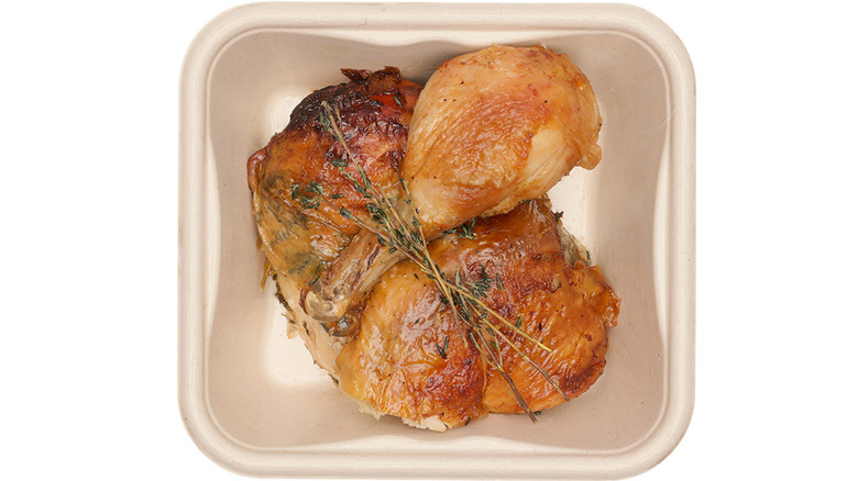 sliced and packaged Erewhon rotisserie chicken