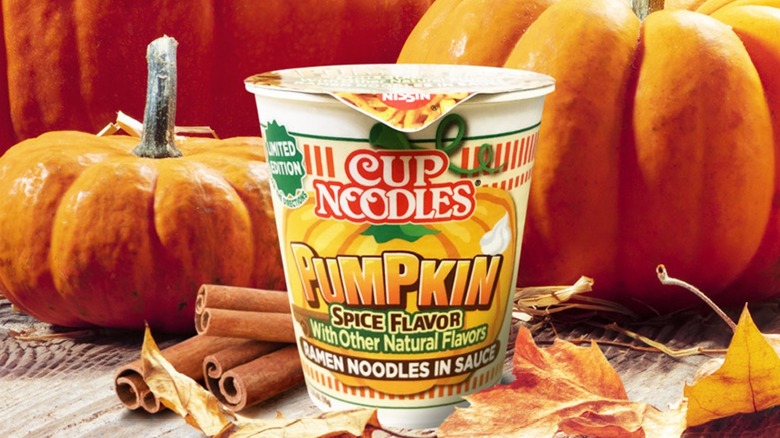 Pumpkin spice cup noodles 