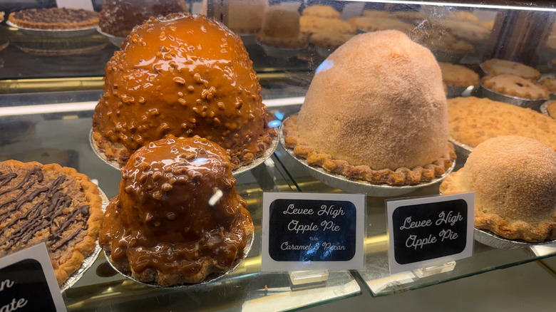 levee high apple pies in case